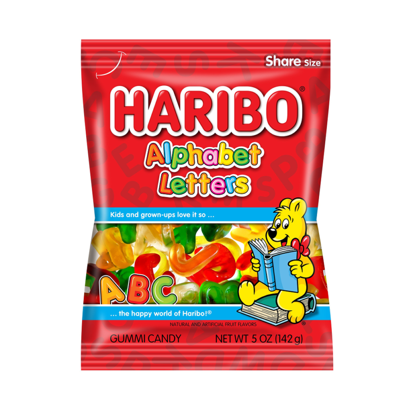 Haribo Aplhabet Letters